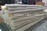 Aluminum angle bead with fiberglass mesh